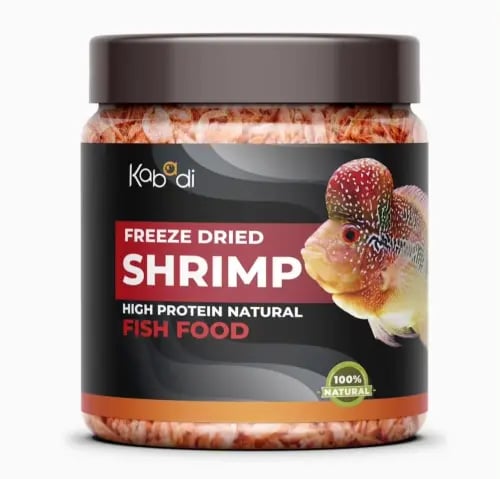 كبادي شرمب مجفف اكل للأسماك و السلاحف - Freeze Dri...