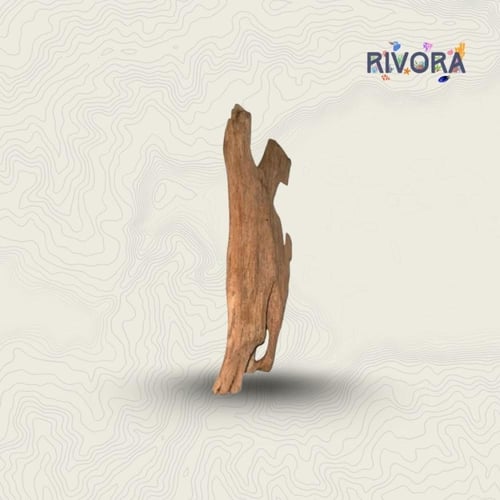 خشب طبيعي (وسط)