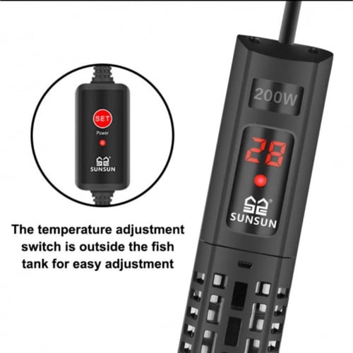 سخان حوض سمك SunSun مع شاشة