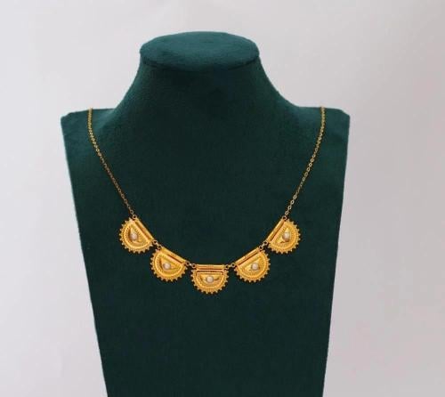 عقد البراشي ذهب عيار 21