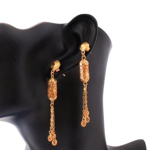 حلق ذهب عيار 21