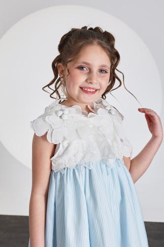 Light blue striped dress