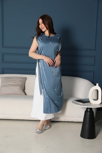 جلابيه قطعتين تصميم ايطالي راقي