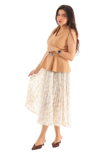 فستان مشجر ميد كريب