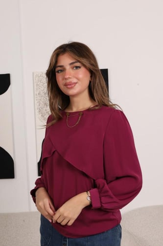 بلوزة رسميه خامة ناعمة وبارده للدوامات
