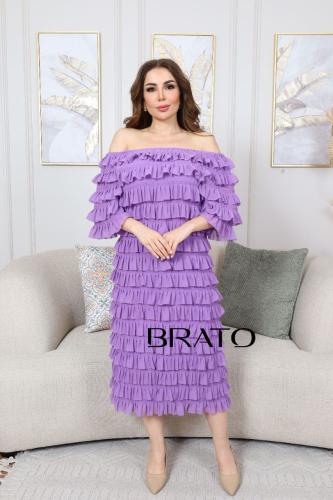 فستان شيفون ناعم طبقات