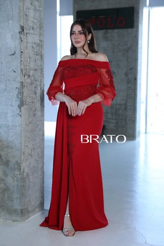 فستان سهره احمر