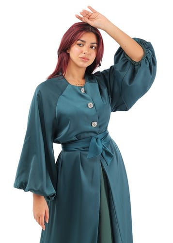 جلابية نسائية بالون تركواز