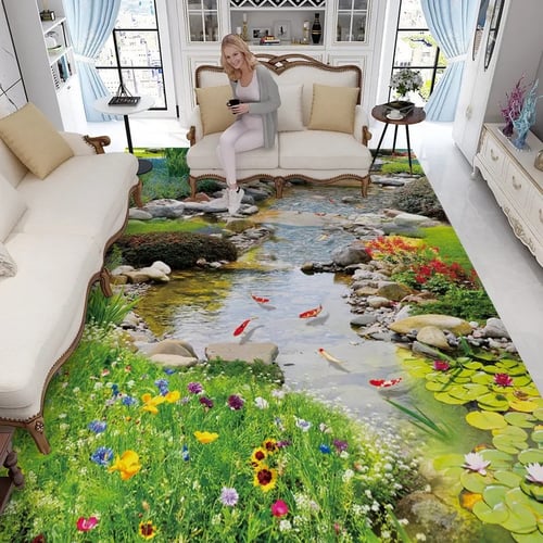 سجادة ثلاثية البعادارضيه محاكاة نمط المشهد غرفة ال...