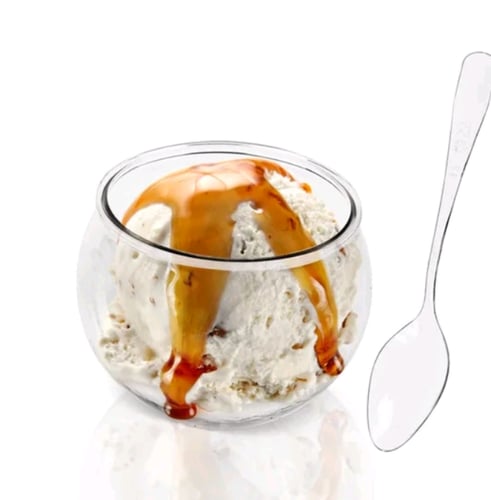 أكواب الحلوى الشفافة لحفلة عيد ميلاد ، وجبات خفيفة...