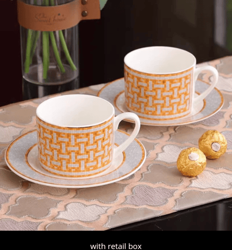 أكواب قهوة وصحون صينية عظمية ، أدوات مائدة رائعة ،...