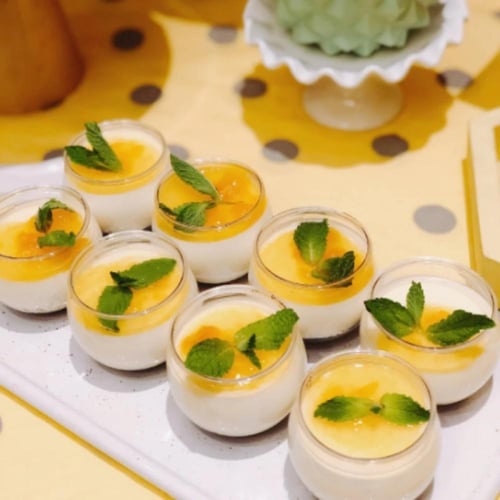 أكواب الحلوى الشفافة لحفلة عيد ميلاد ، وجبات خفيفة...