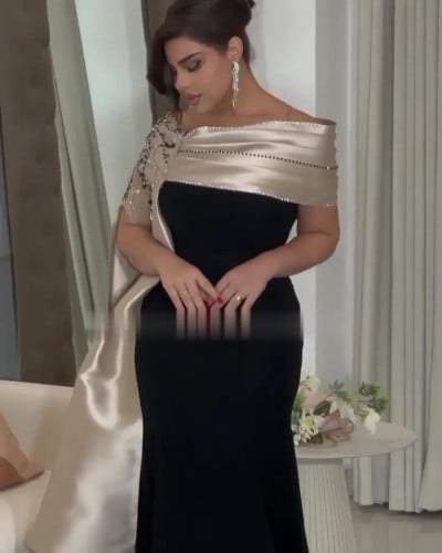 فساتين سهرة حورية البحر خارج على الكتف ، فساتين سه...