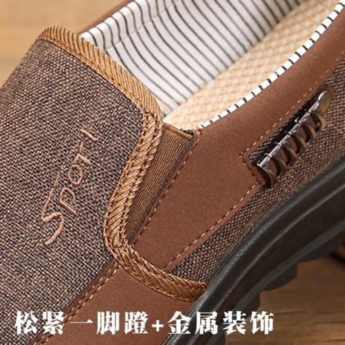 قماش أحذية الرجال الكلاسيكية المتسكعون الرجال أحذي...