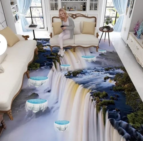 سجادة ثلاثية البعادارضيه محاكاة نمط المشهد غرفة ال...