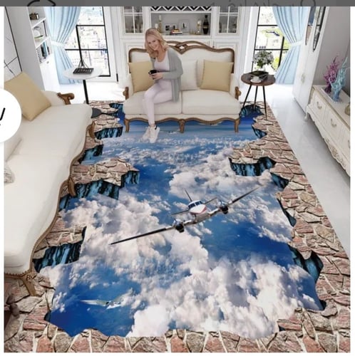 سجادة ثلاثية البعادارضيه محاكاة نمط المشهد غرفة ال...