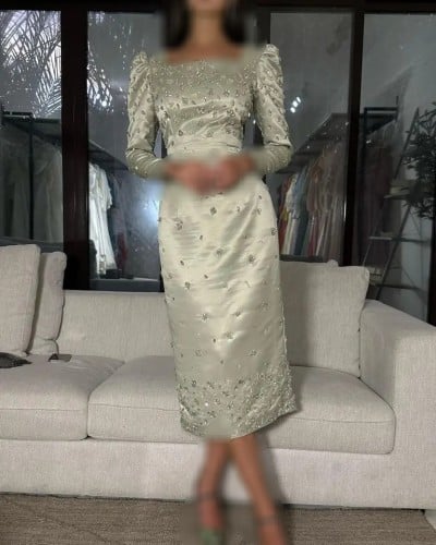 فستان سهره بأكمام