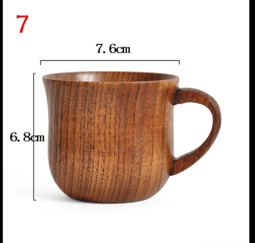 خشبيه كبيره البطن أكواب اليدويه الطبيعيه خشب الصنو...