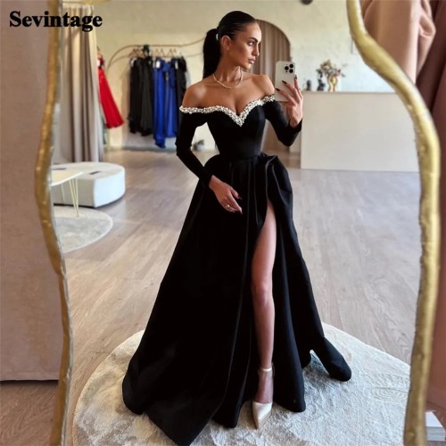 Sevintage-فساتين حفلة موسيقية أنيقة على شكل حرف a...