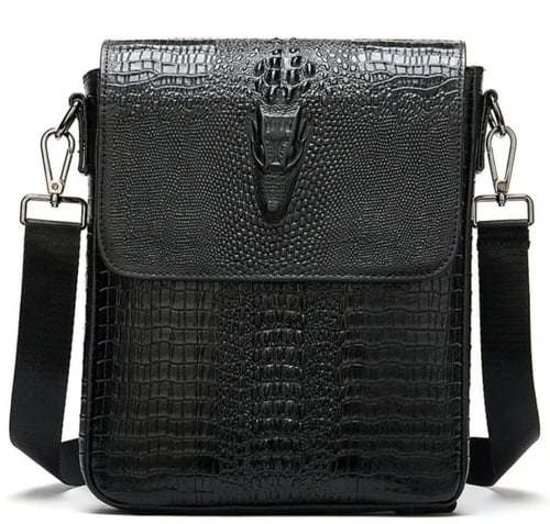 , حقيبة كروس من جلد البقر الطبيعي