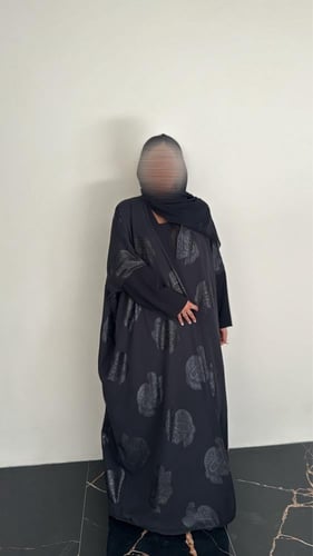 عباية شيفون مبطن