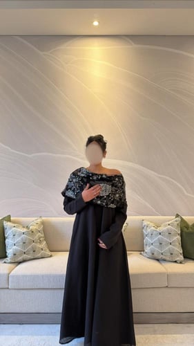 جلابية لنن اسود