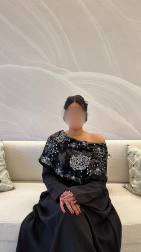 جلابية لنن اسود