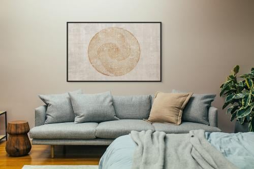 لوحات فنية جدارية فن تجريدي ذرات الذهب