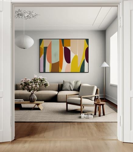 لوحه جدارية كانفس فن تجريدي
