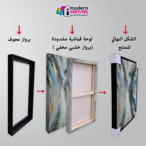 لوحه جدارية كانفس فن تجريدي