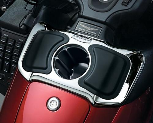 Kuryakyn Chrome Glove Box Cubby and Drink Holder ق...