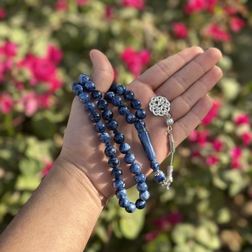 سبحة بكلايت - كحلي مخلوط