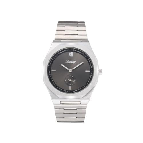 ساعة رجالية بسير ستيل بلون فضي