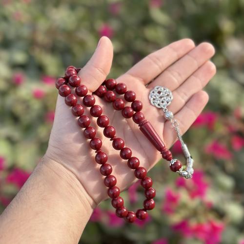 سبحة بكلايت - عنابي