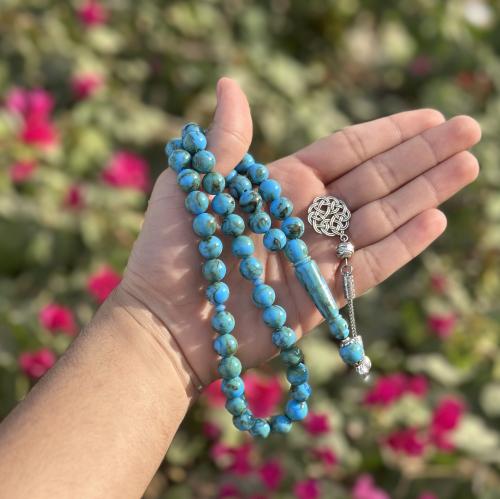 سبحة بكلايت - سماوي مخلوط