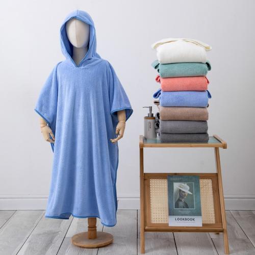 روب أطفال دافئ مع قبعة فليس ناعم بألوان مرحة