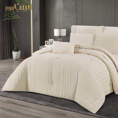 لحاف جاكار مطرز 7 قطع نفرين