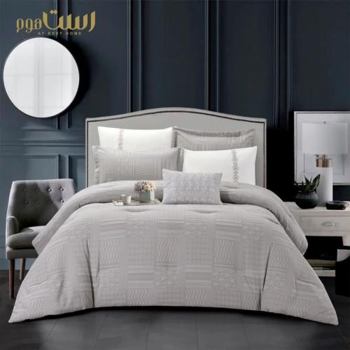 لحاف جاكار مطرز 7 قطع نفرين