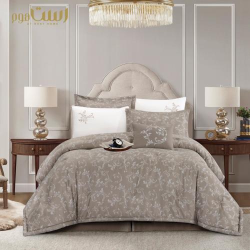 لحاف جاكار مطرز 7 قطع نفرين