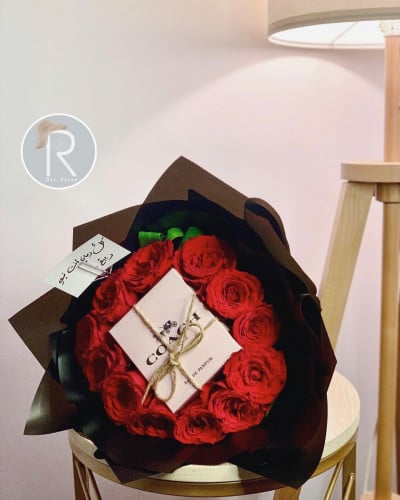 ورد طبيعي مع عطر كوتش