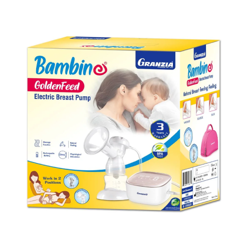 شفاط حليب كهربائي جرانزيا Goldenfeed مفرد | Granzia Goldenfeed Single Electric Breast Pump