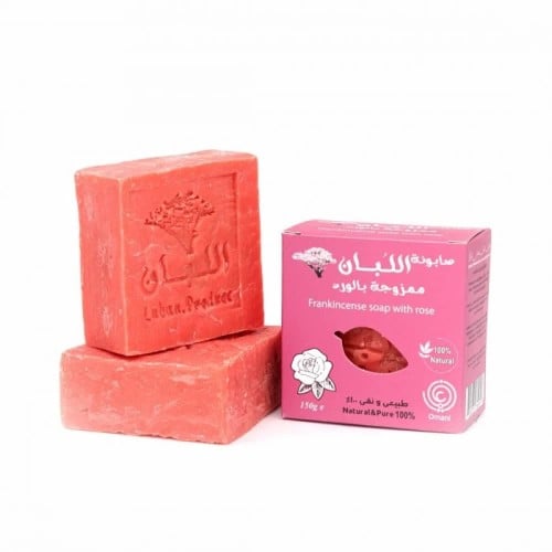 صابون لبان الذكر بزيت الورد