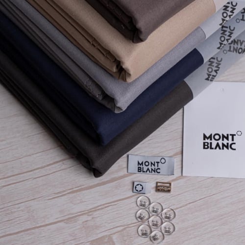 قماش مونت بلانك الصيفي الفاخر لون كحلي