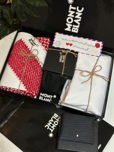 بوكس رجالي للعيد شماغ قماش ثوب وبوك