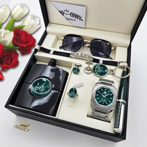 بوكس طقم ساعه بالاسم