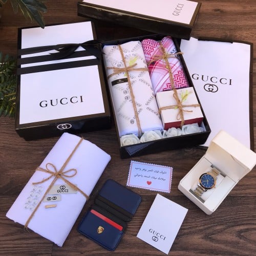 بوكس العيد شماغ وقماش ساعه بوك