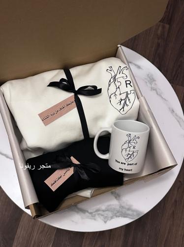 بوكس الشتاء بلوفر شال وكوب