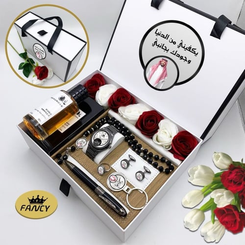 بوكس طقم ساعه بالاسم