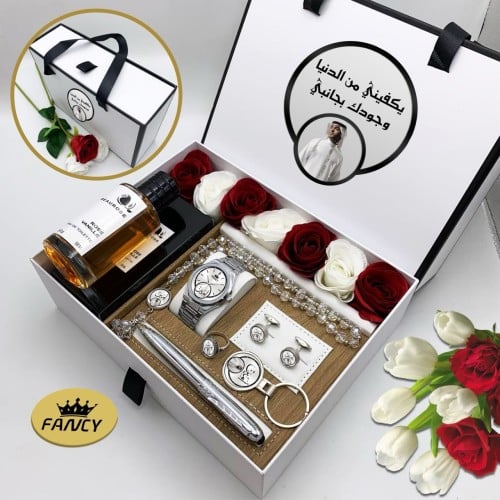 بوكس طقم ساعه بالاسم