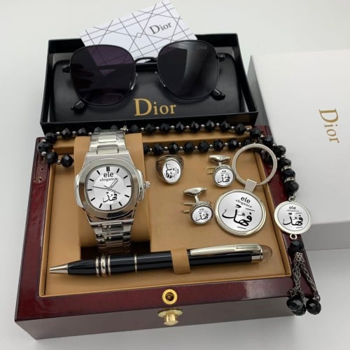 بوكس طقم ساعه بالاسم